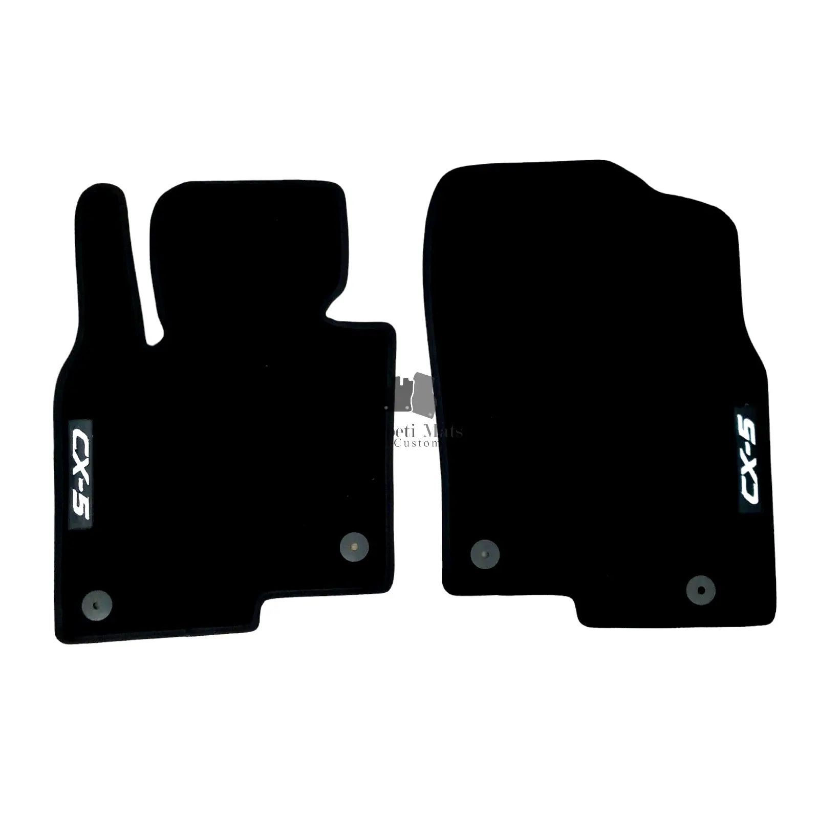 Front Car Floor Mats For Mazda CX-5 Velour Waterproof Carpet Auto Liners Rugs 2p