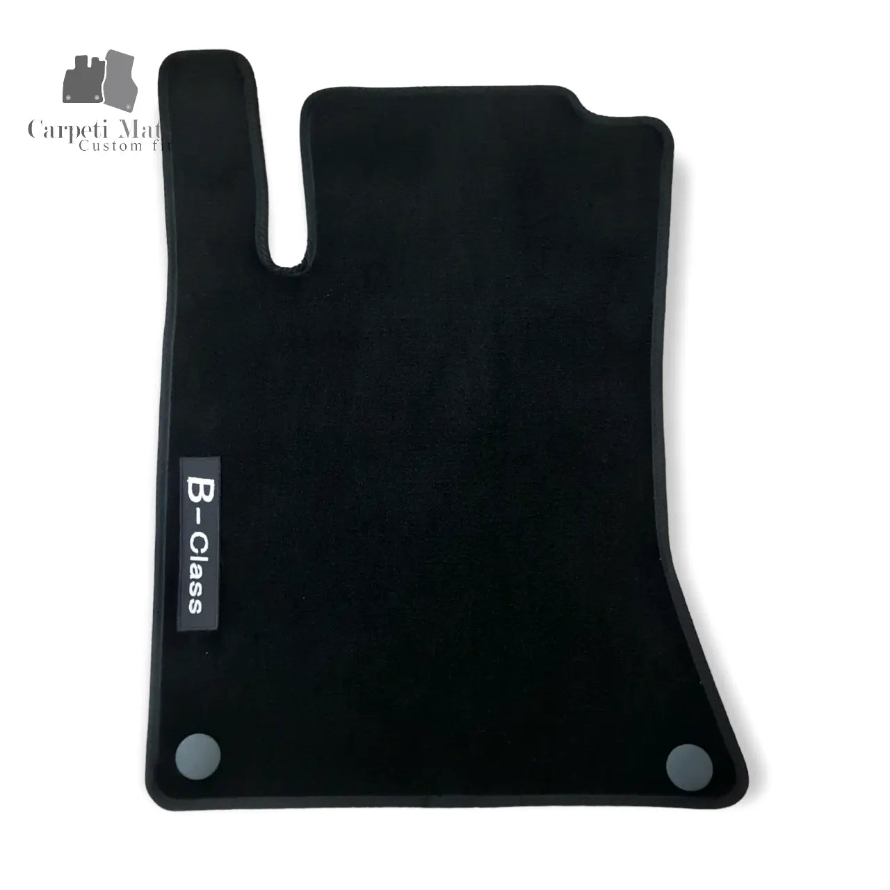 Front Car Floor Mats For Mercedes B-Class Velour Auto Liners Waterproof Carpet