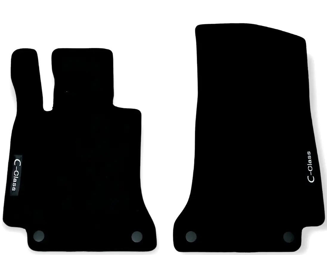 Front Car Floor Mats For Mercedes C-Class Convertible Auto Liners Waterproof 2pc
