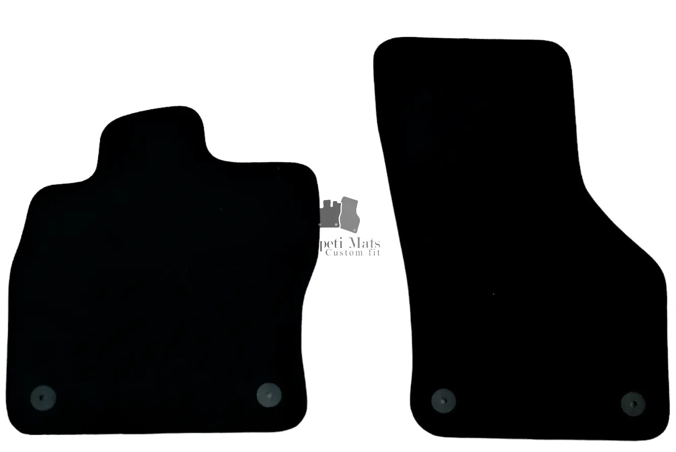 Front Car Floor Mats For Skoda Octavia Velour Waterproof Carpet Auto Liners 2pcs