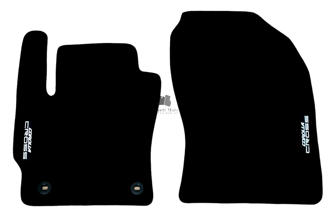 Front Car Floor Mats For Toyota Corolla CROSS Velour Waterproof Black Carpet 2pc