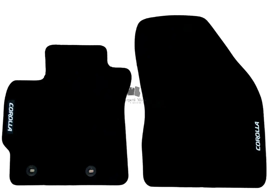 Front Car Floor Mats For Toyota Corolla Velour Waterproof Carpet Auto Liners 2pc