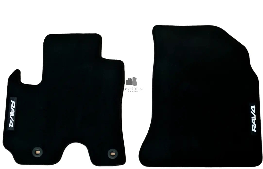 Front Car Floor Mats For Toyota RAV 4 Velour Waterproof Carpet Auto Liners 2pcs