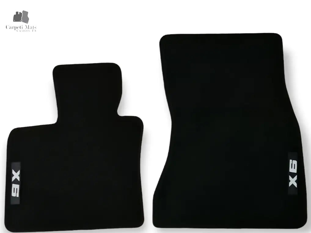Front Car Floor Mats For Velour BMW X6 F16 MX6 Waterproof Carpet Auto Liners 2pc