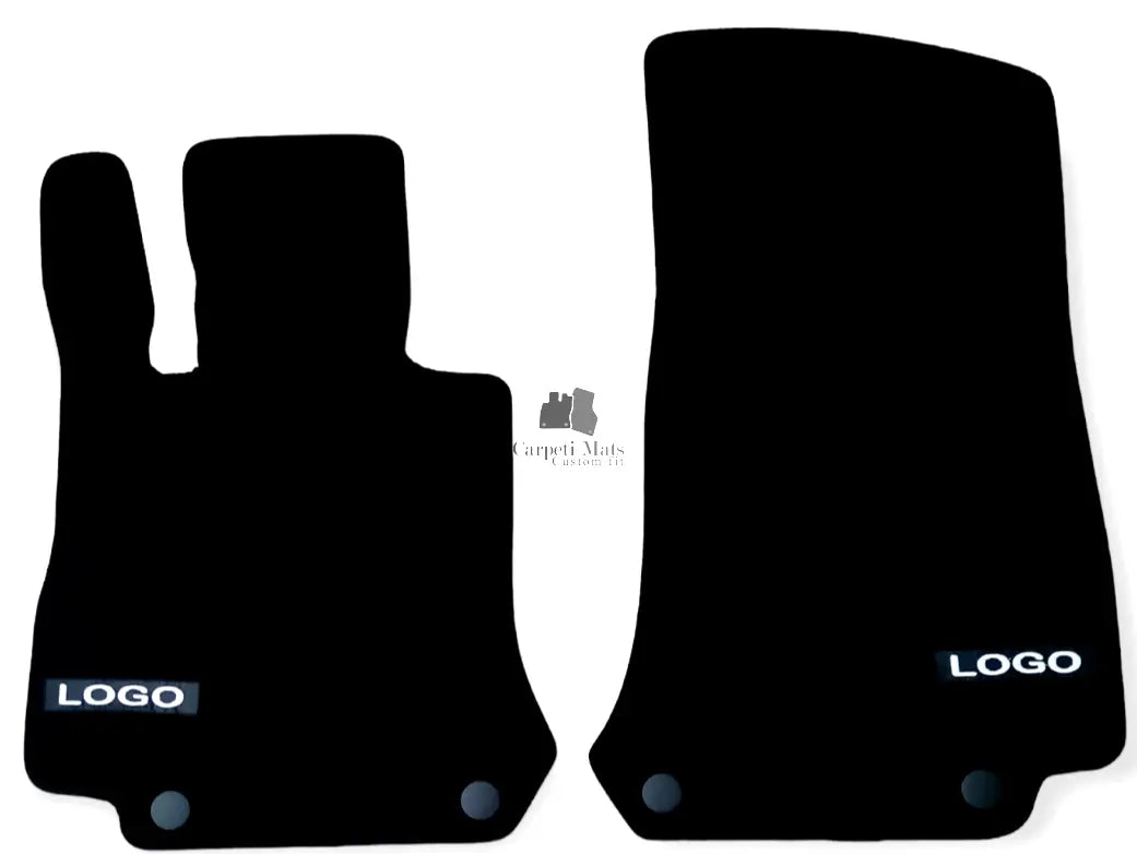 Front Car Floor Mats Velour For AMG Mercedes EQC Auto Liners Waterproof 2pcs New