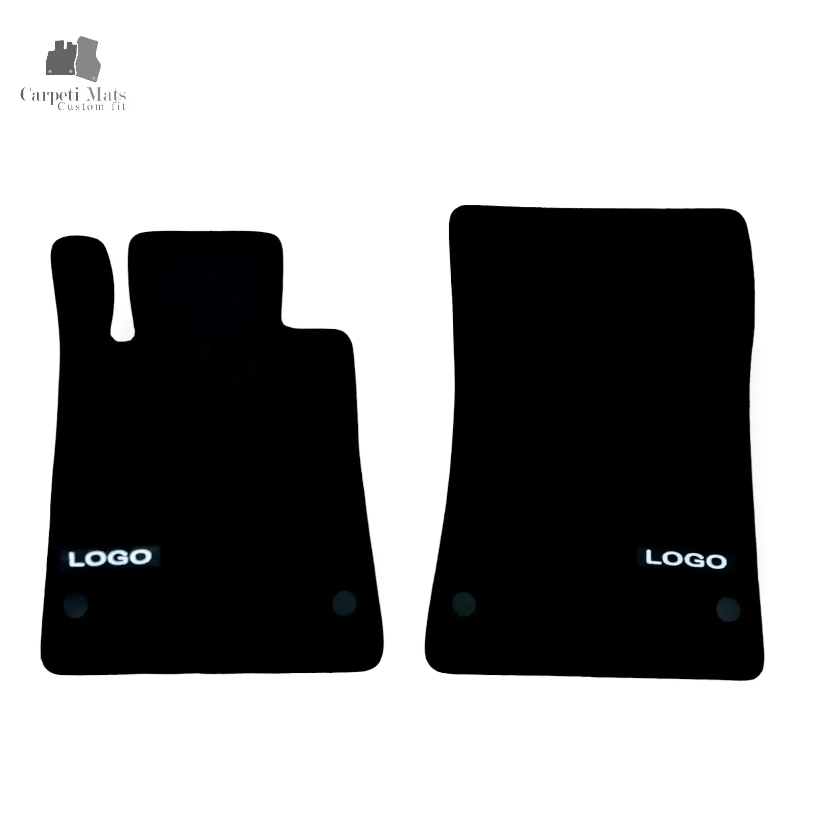 Front Car Floor Mats Velour For AMG Mercedes SLC Waterproof Carpet Liners 2pcs