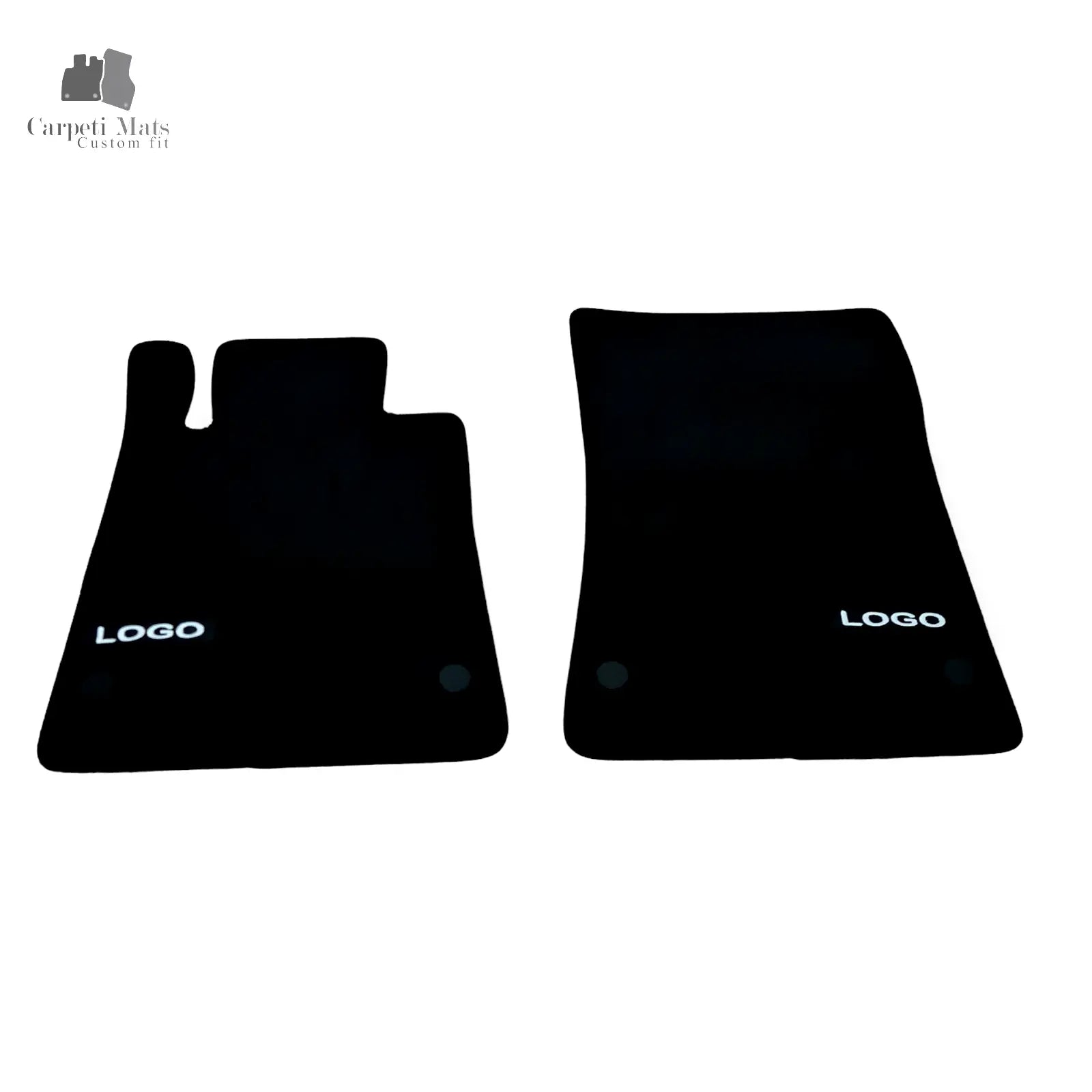 Front Car Floor Mats Velour For AMG Mercedes SLC Waterproof Carpet Liners 2pcs