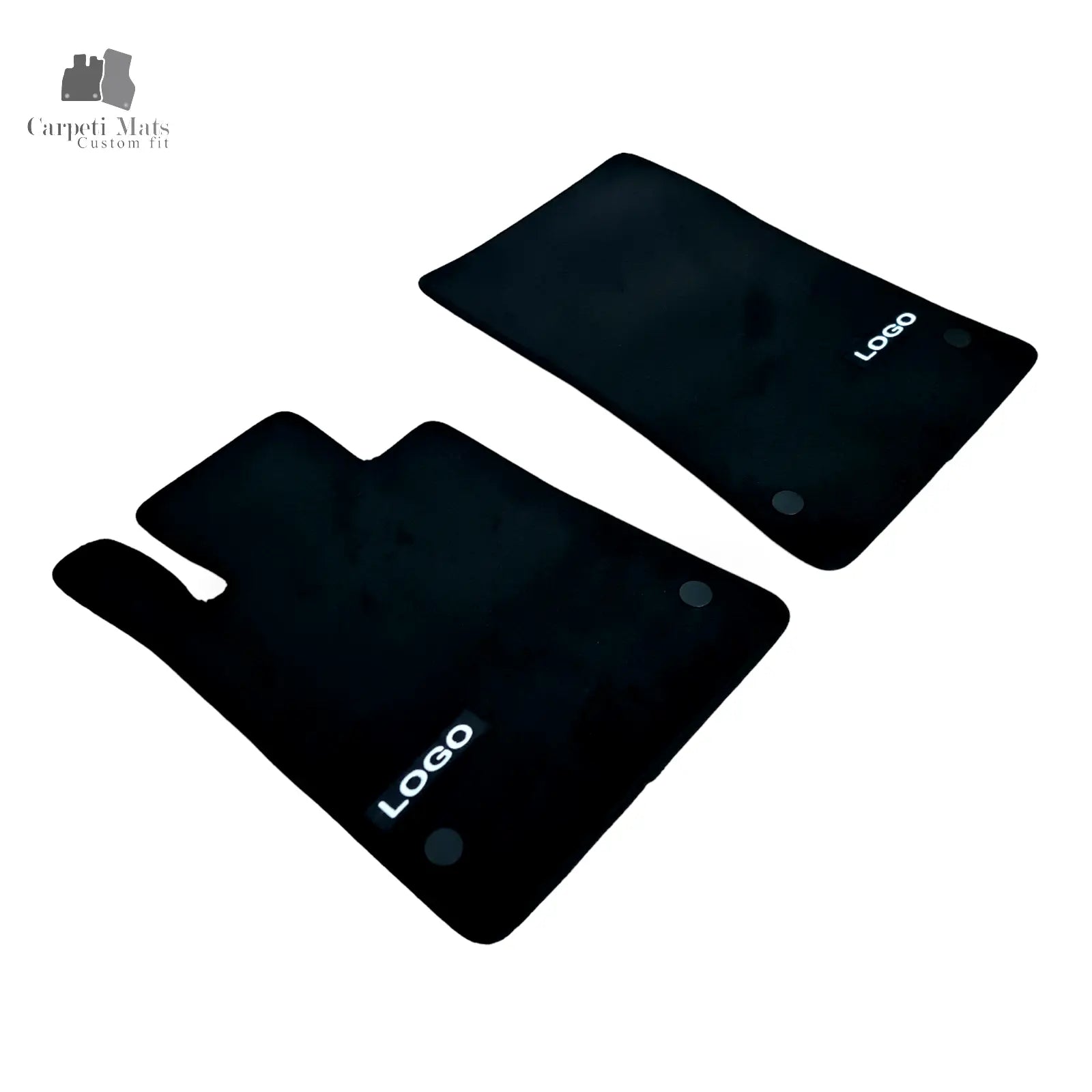 Front Car Floor Mats Velour For AMG Mercedes SLC Waterproof Carpet Liners 2pcs