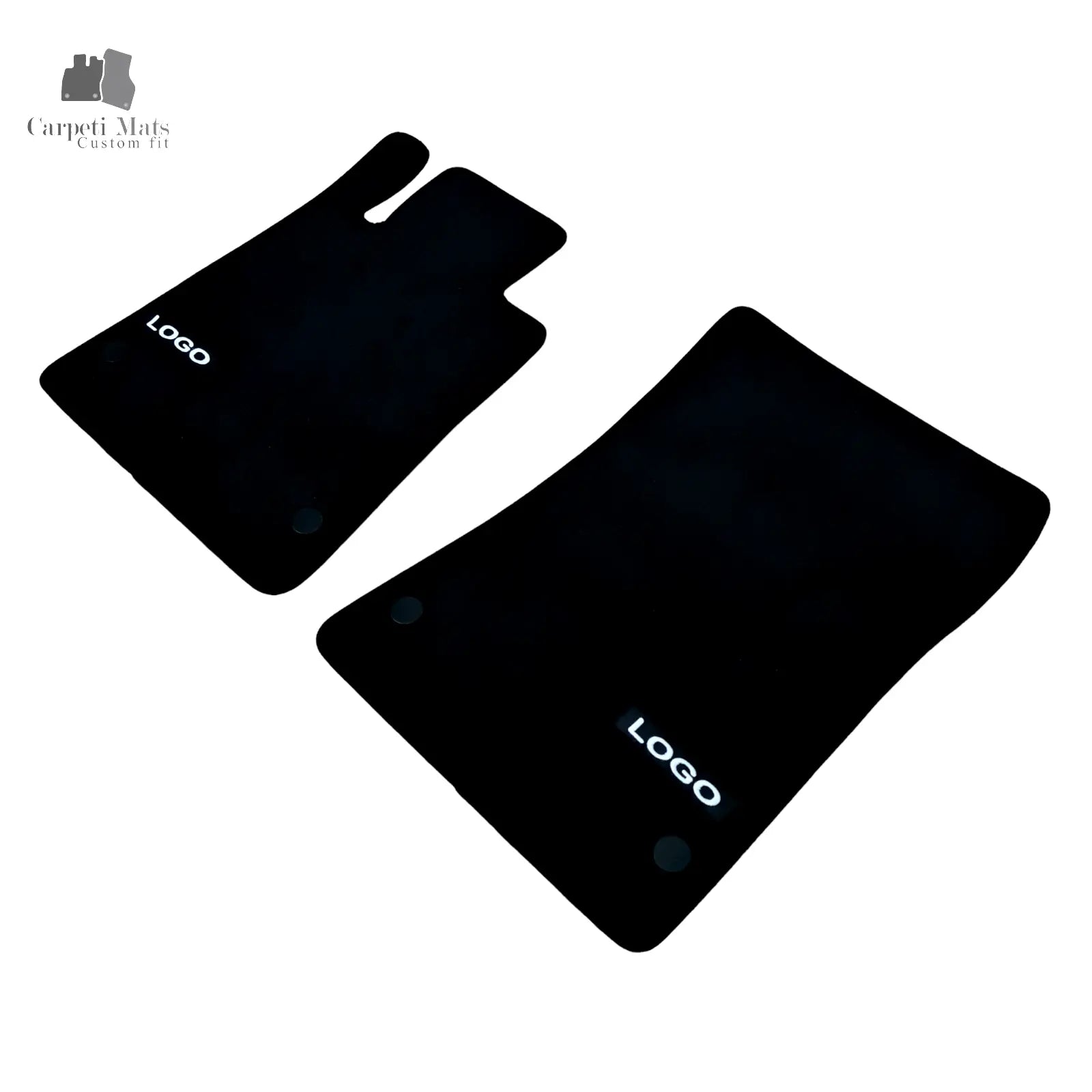 Front Car Floor Mats Velour For AMG Mercedes SLC Waterproof Carpet Liners 2pcs