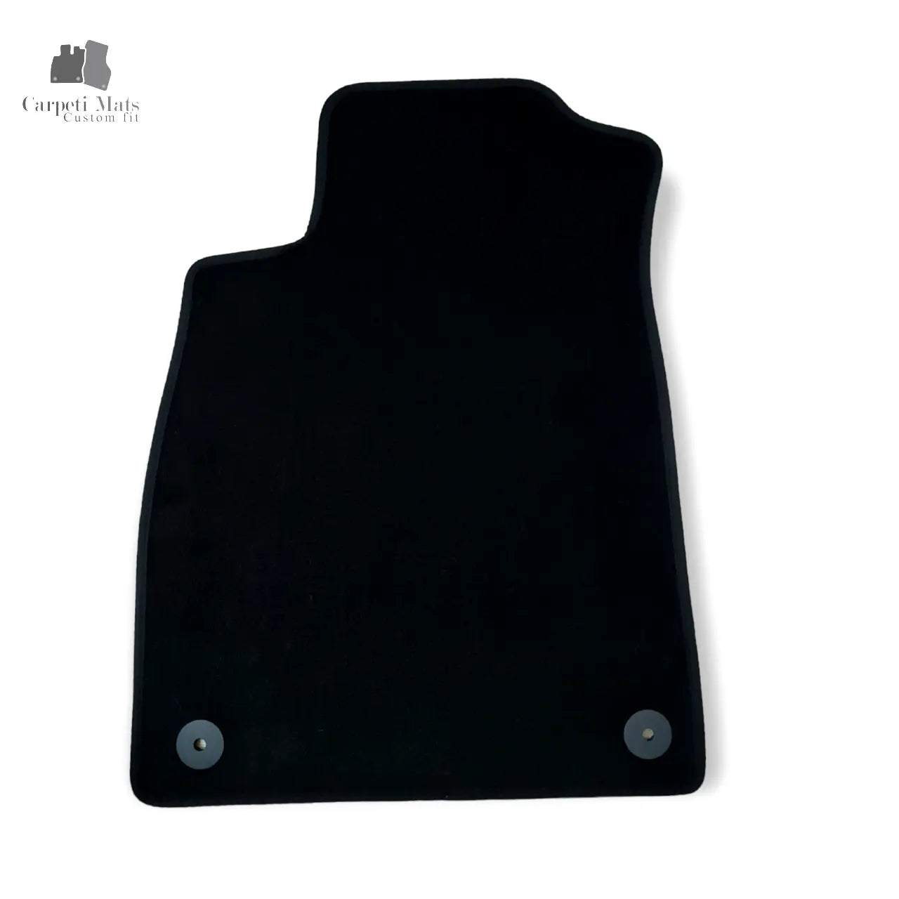Front Car Floor Mats Velour For Audi A4 B9 Waterproof Black Carpet Liners 2pcs