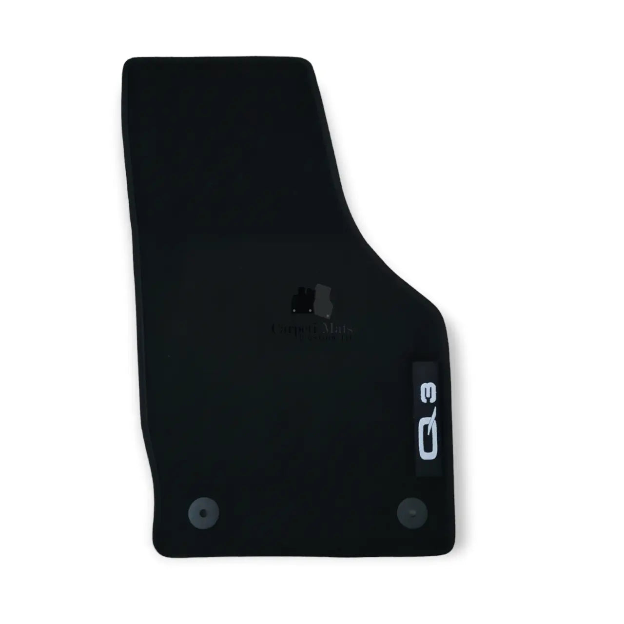 Front Car Floor Mats Velour For Audi Q3 Waterproof Black Carpet Auto Liners 2pcs