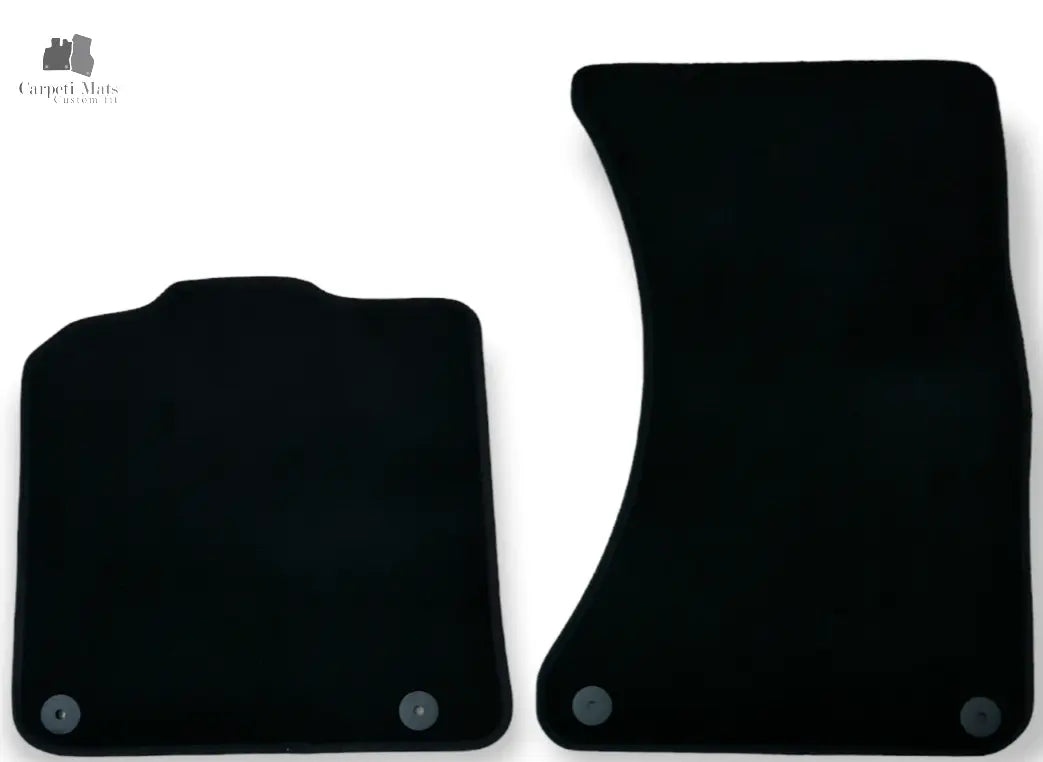 Front Car Floor Mats Velour For Audi Q5 Waterproof Black Carpet Auto Liners 2pcs