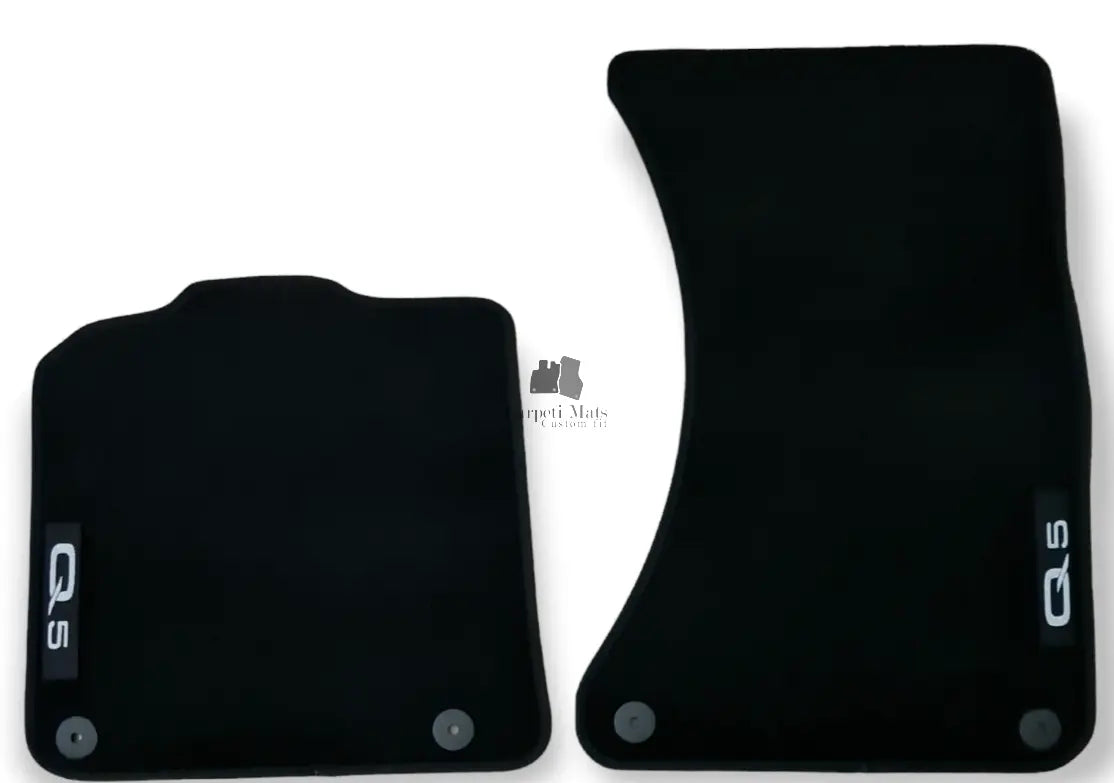 Front Car Floor Mats Velour For Audi Q5 Waterproof Black Carpet Rugs Auto Liners