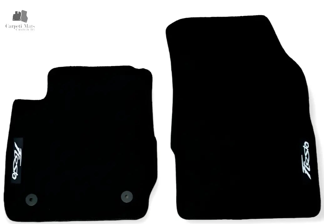Front Car Floor Mats Velour For Ford Fiesta Waterproof Carpet Auto Liners 2pcs
