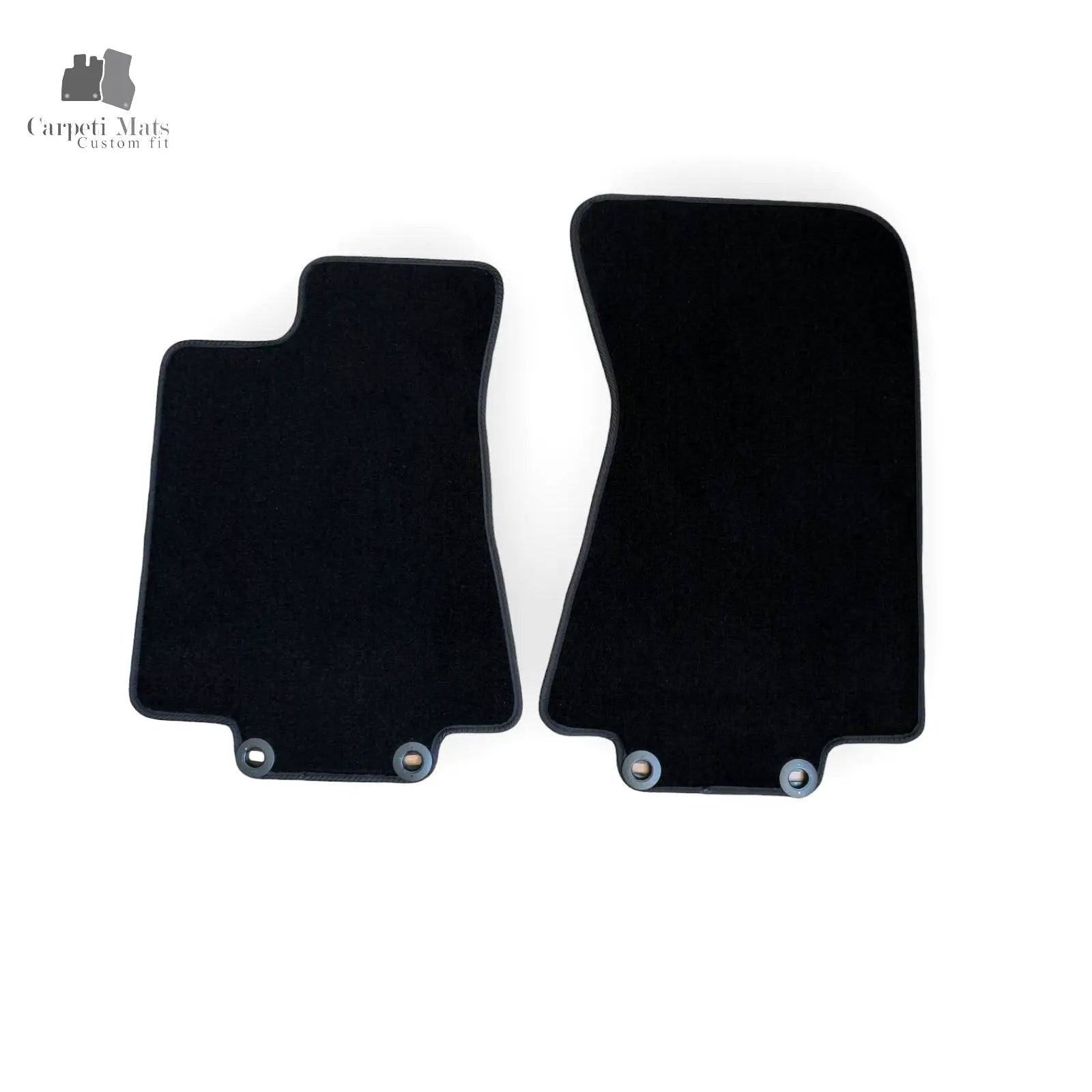 Front Car Floor Mats Velour For Jaguar XJ Waterproof Black Carpet Liners 2pc New