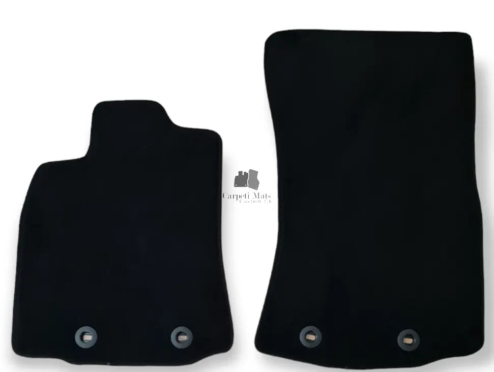 Front Car Floor Mats Velour For Jaguar XJ Waterproof Black Carpet Liners New 2pc