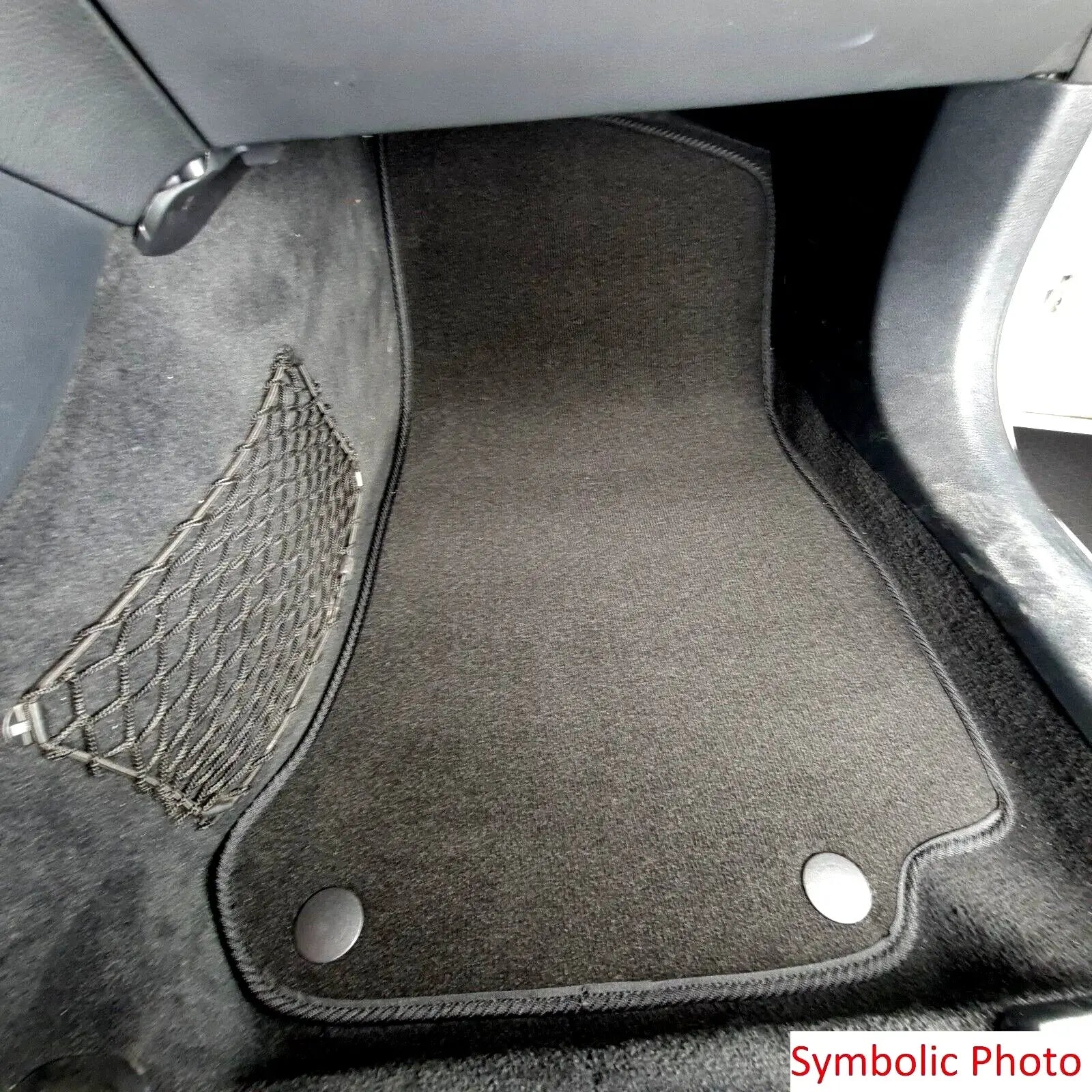 Front Car Floor Mats Velour For Jeep Compass 2 Waterproof Carpet Auto Liners 2pc