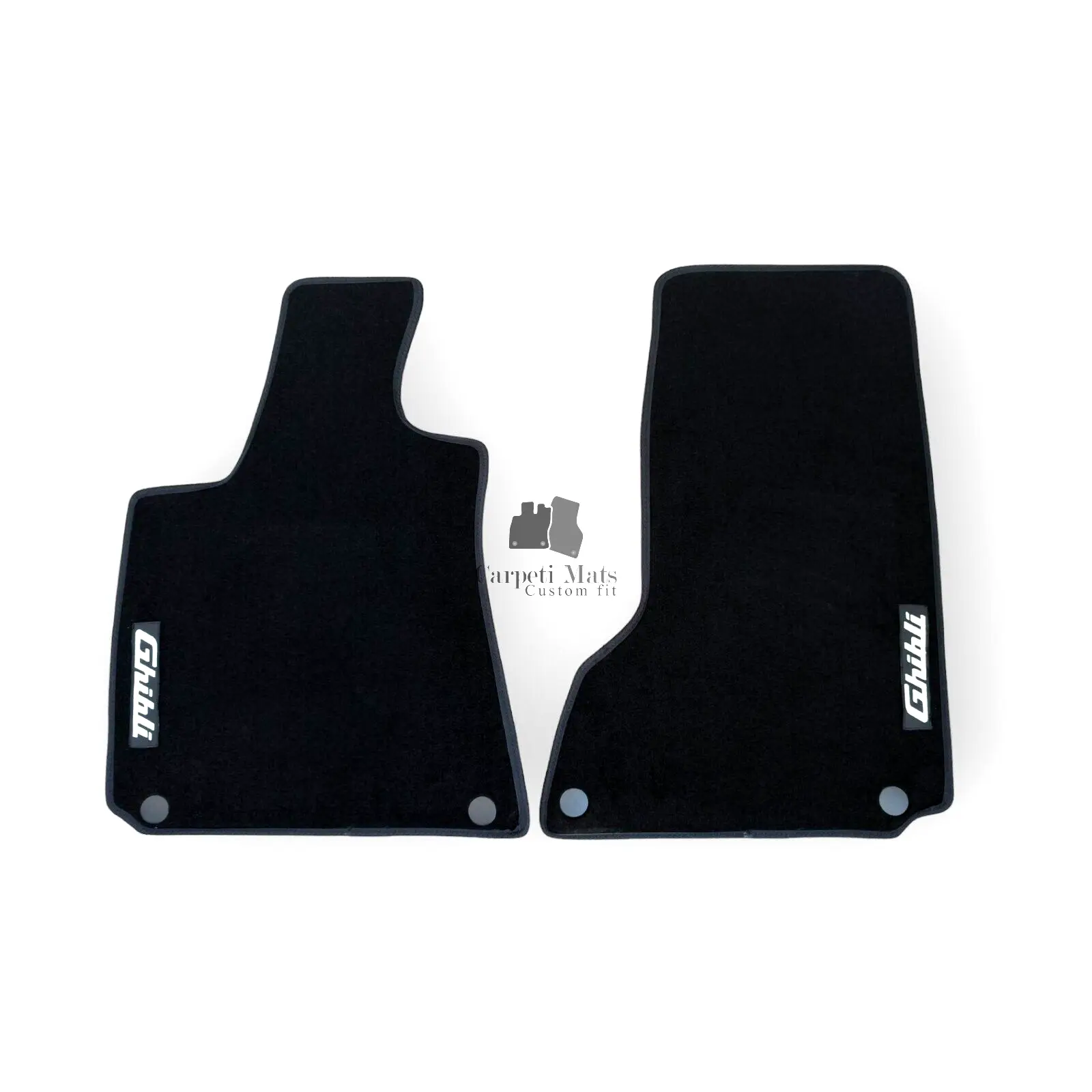 Front Car Floor Mats Velour For Maserati Ghibli Waterproof Carpet Liners 2pc New