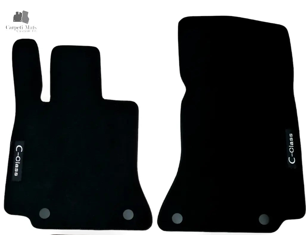 Front Car Floor Mats Velour For Mercedes C-Class W206 Liners Waterproof Black 2p