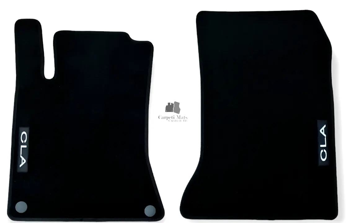 Front Car Floor Mats Velour For Mercedes CLA C117 Auto Liners Waterproof Carpet