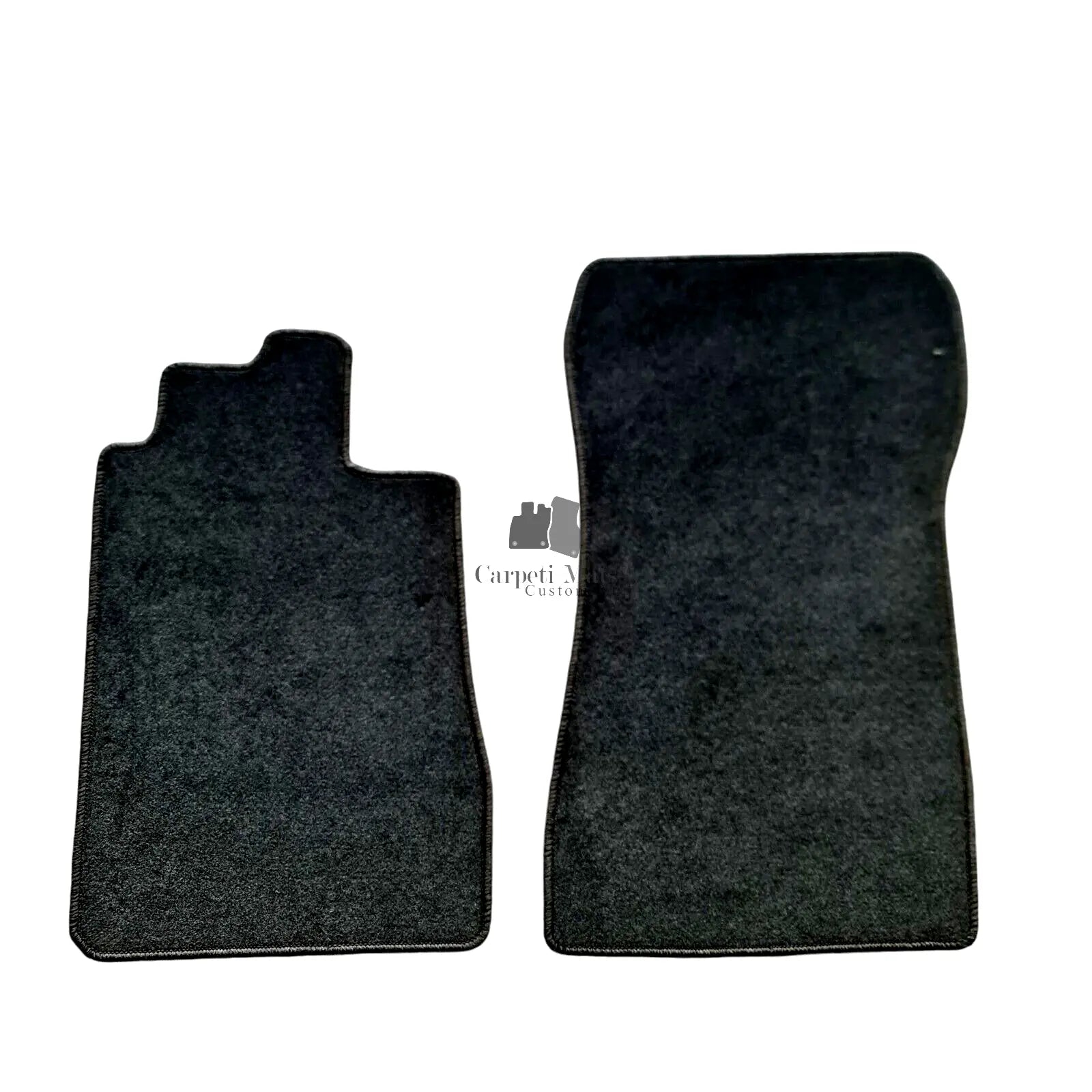 Front Car Floor Mats Velour For Mercedes CLK C208 Auto Liners Waterproof Black 2