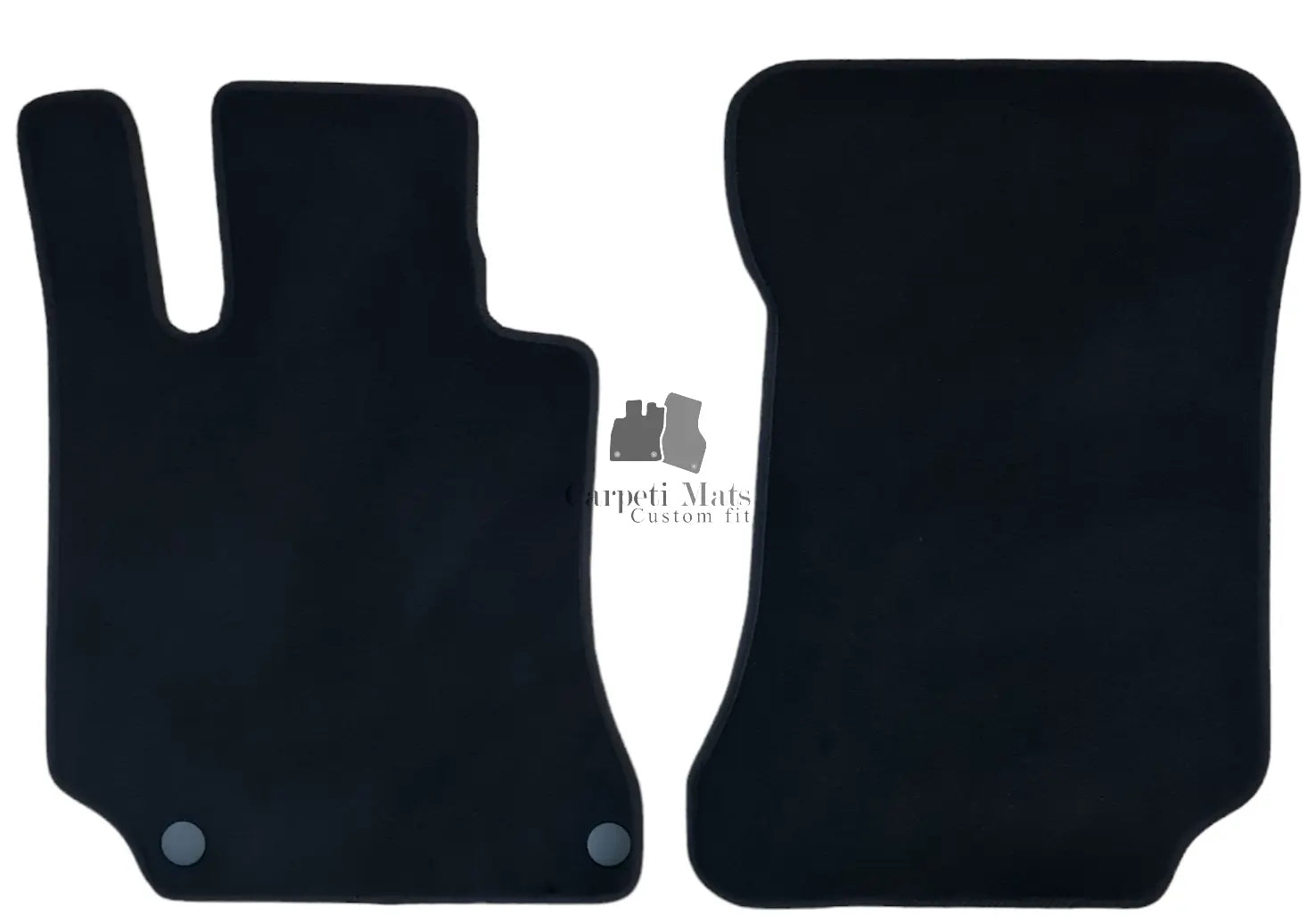 Front Car Floor Mats Velour For Mercedes CLS C218 Waterproof Black Liners 2pcs