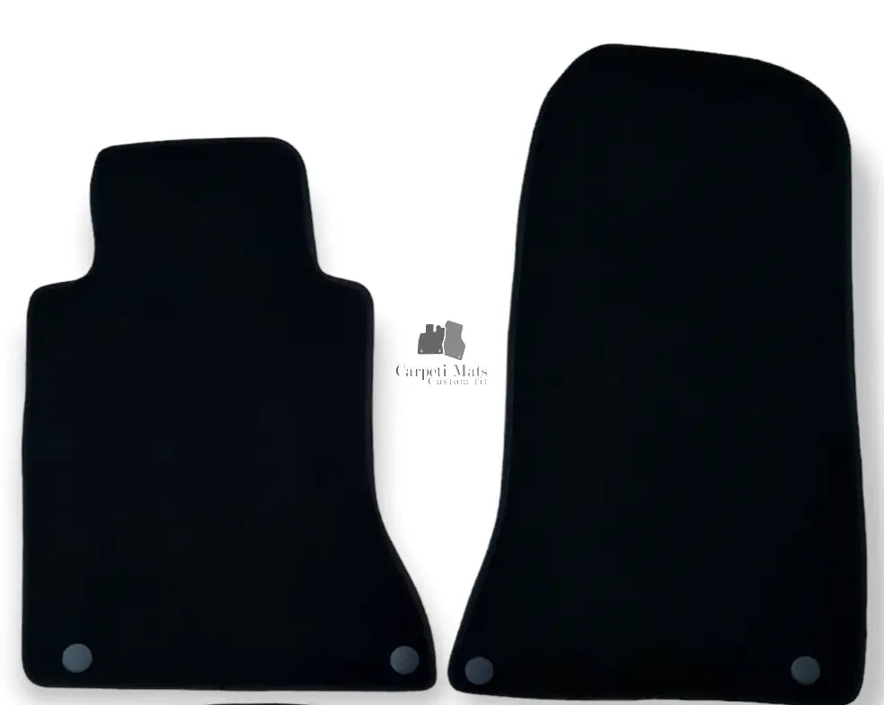 Front Car Floor Mats Velour For Mercedes E-Class W124 Waterproof Black Liners 2p