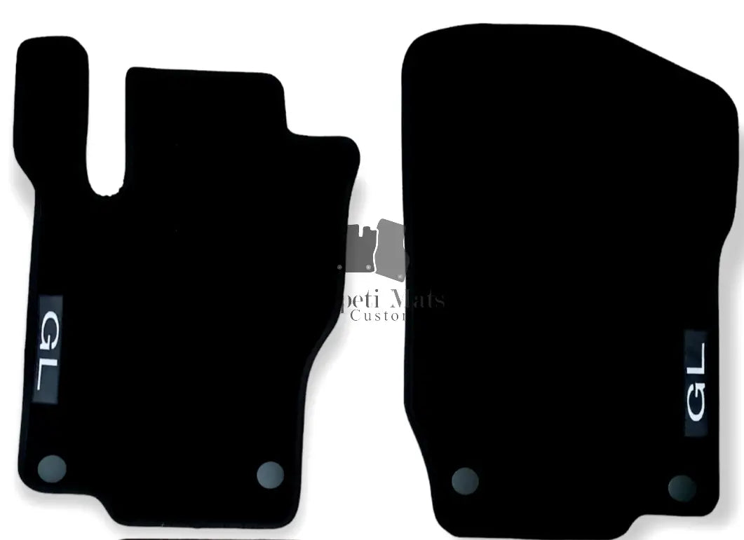 Front Car Floor Mats Velour For Mercedes GL X164 Auto Liners Waterproof Carpet