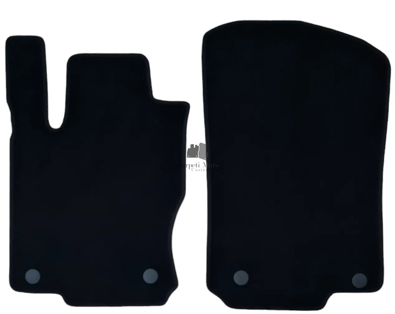 Front Car Floor Mats Velour For Mercedes GLE W166 Waterproof Carpet Liners 2pcs