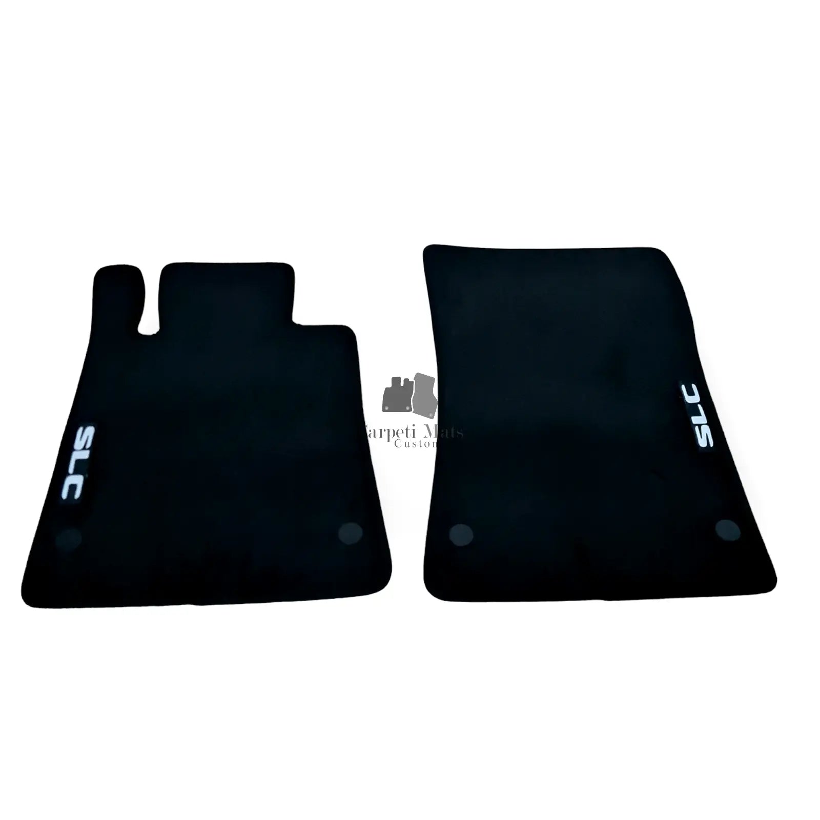 Front Car Floor Mats Velour For Mercedes SLC Waterproof Black Carpet Liners 2pcs