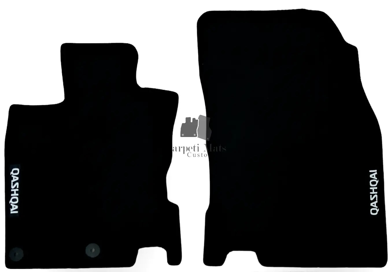 Front Car Floor Mats Velour For Nissan Qashqai Waterproof Carpet Auto Liners 2pc