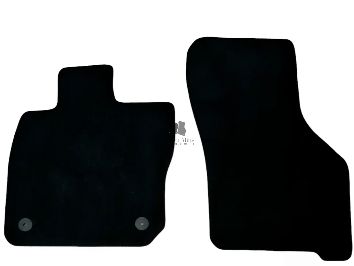 Front Car Floor Mats Velour For Seat Leon Mk4 Waterproof Carpet Auto Liners 2pcs