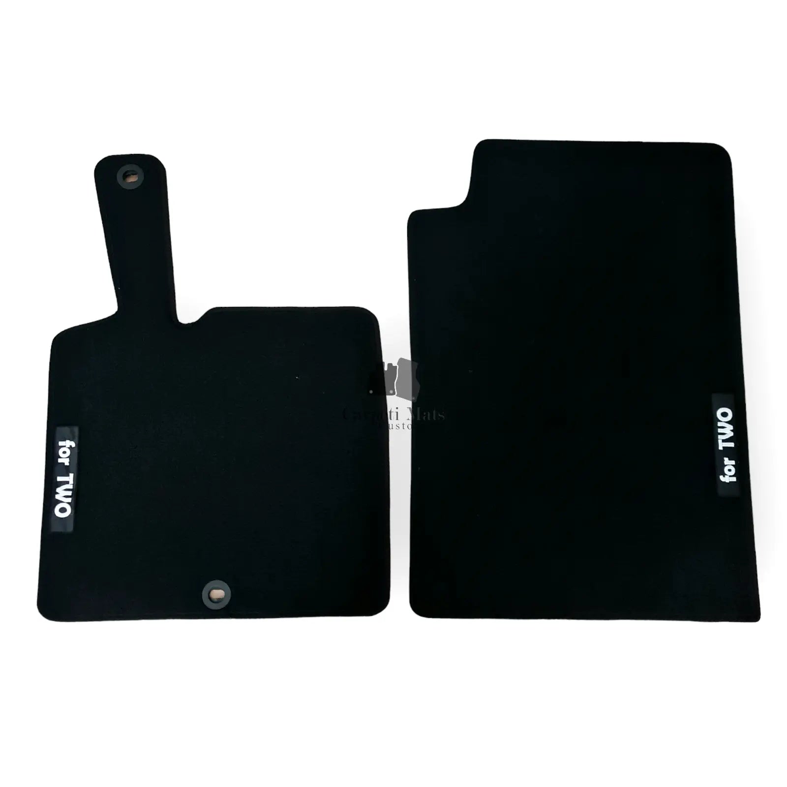 Front Car Floor Mats Velour For Smart For Two Waterproof Carpet Auto Liners 2pcs