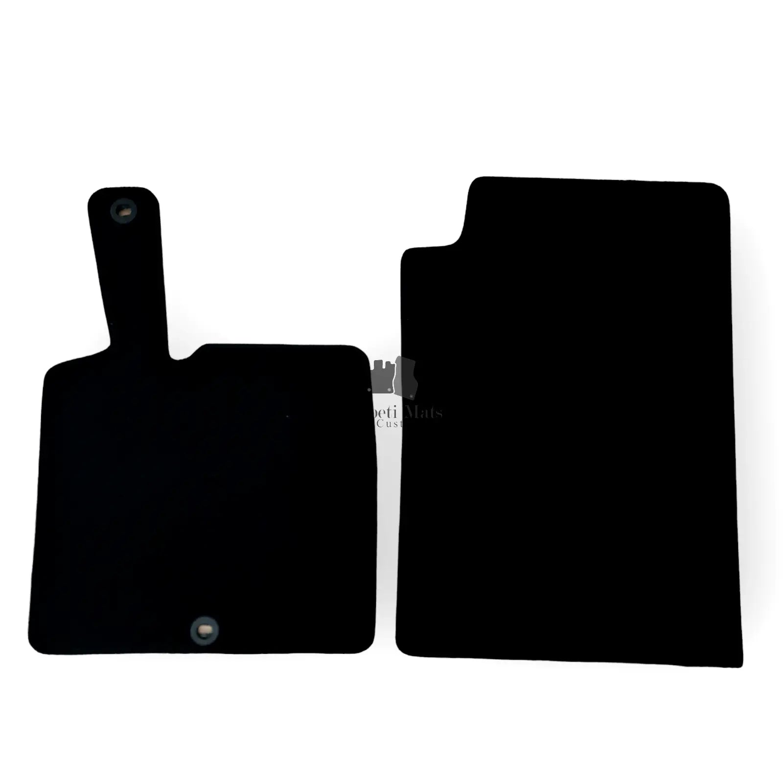 Front Car Floor Mats Velour For Smart ForTwo Waterproof Black Carpet Liners 2pcs
