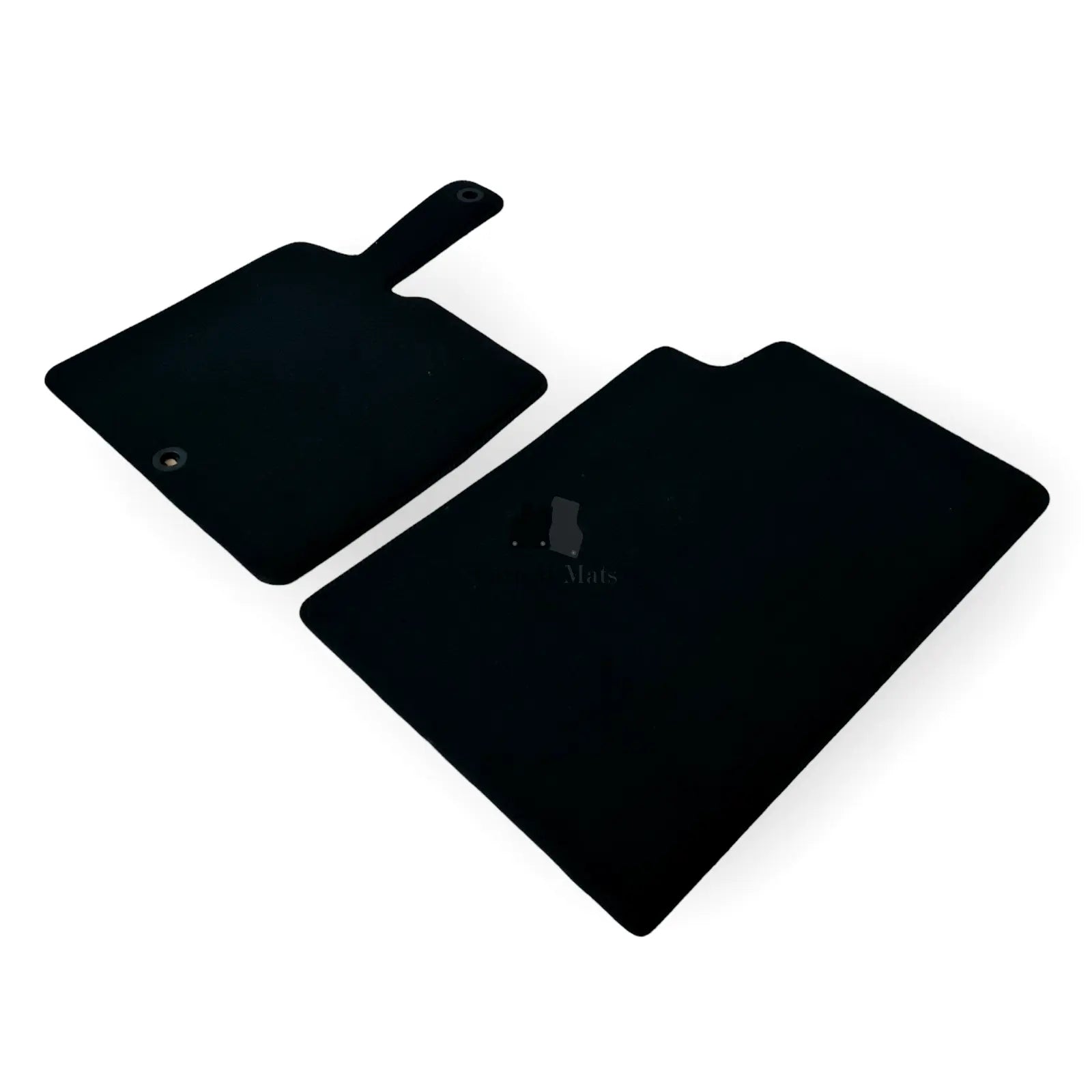 Front Car Floor Mats Velour For Smart ForTwo Waterproof Black Carpet Liners 2pcs
