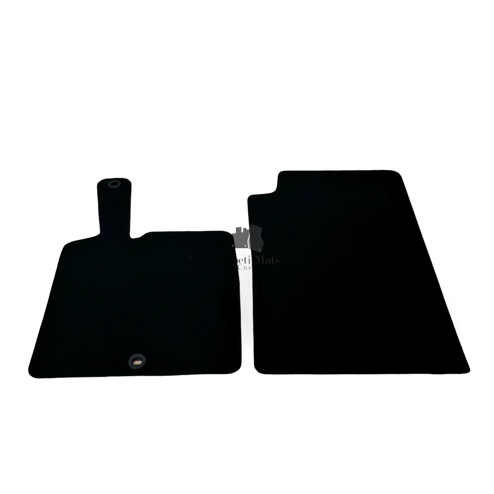 Front Car Floor Mats Velour For Smart ForTwo Waterproof Black Carpet Liners 2pcs