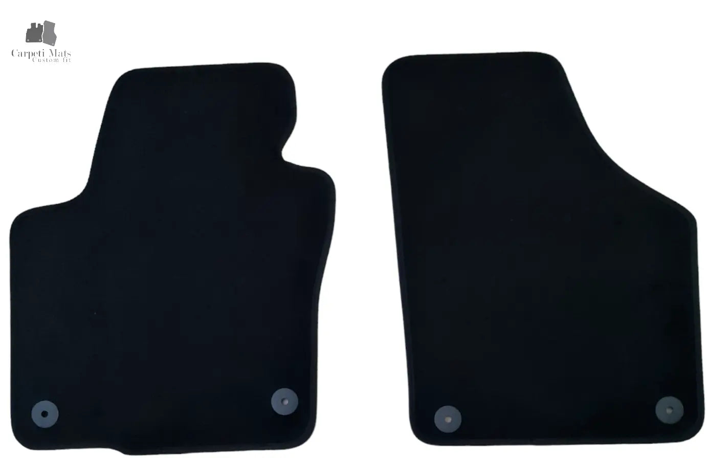 Front Car Floor Mats Velour For VW Tiguan Auto Liners Waterproof Black Carpet 2p