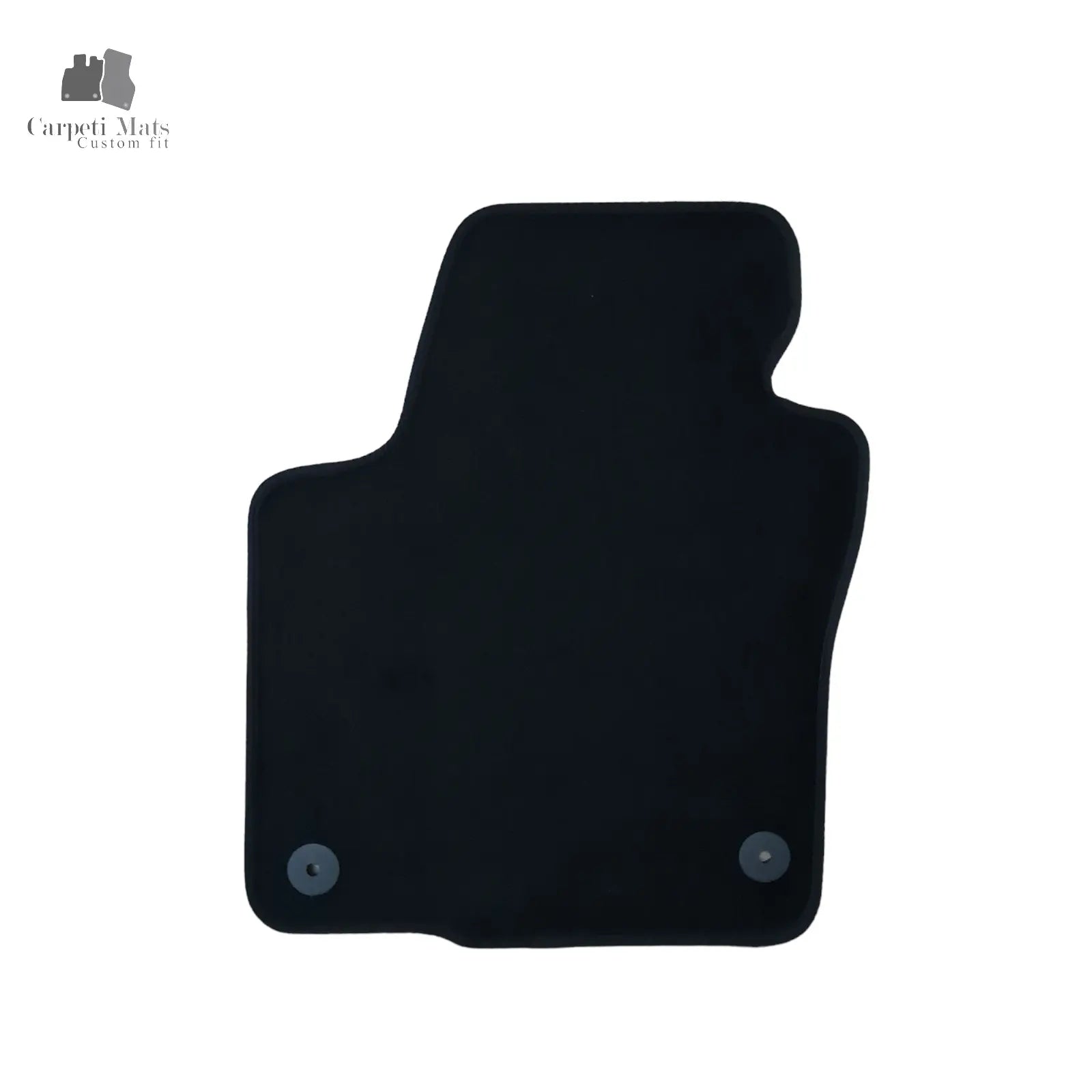 Front Car Floor Mats Velour For VW Tiguan Auto Liners Waterproof Black Carpet 2p