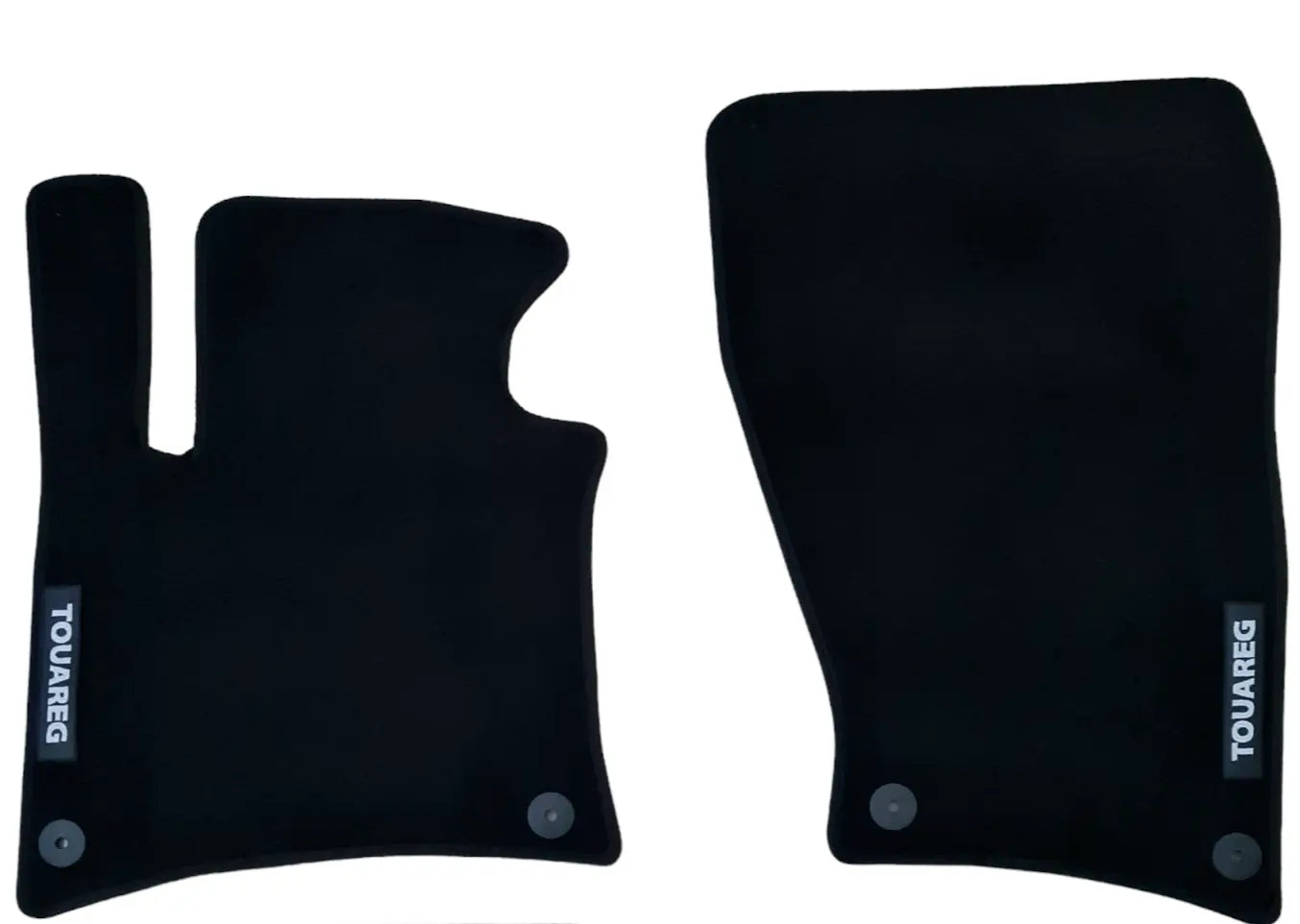 Front Car Floor Mats Velour For VW Touareg Waterproof Carpet Auto Liners 2pcs