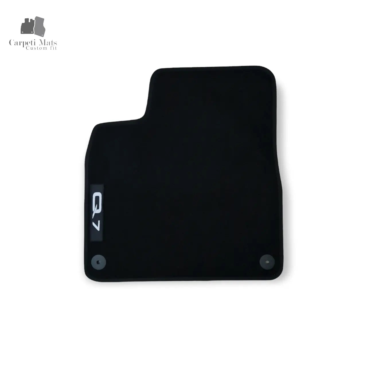 Front Velour Car Floor Mats For Audi Q7 SQ7 Waterproof Carpet Auto Liners 2pcs