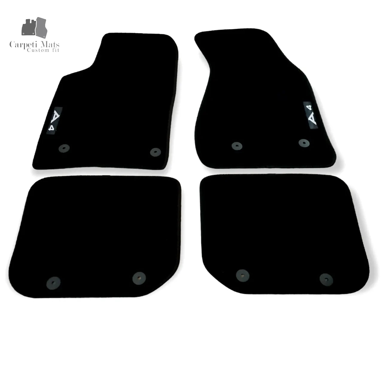 New Car Floor Mats For Audi A4 S4 B5 Waterproof Black Velour Carpet Liners 95-01