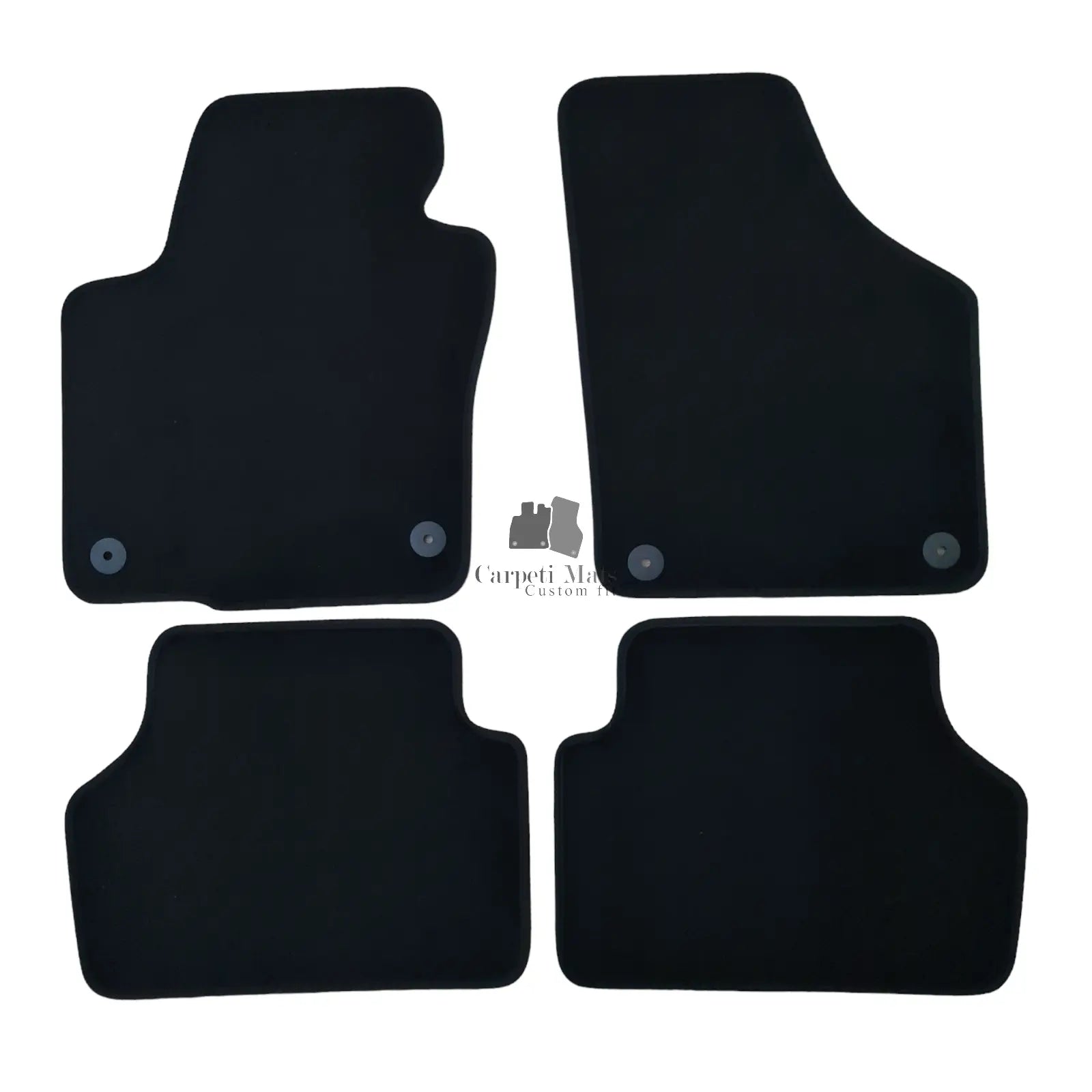 New Car Floor Mats For VW Tiguan Velour Auto Liners Waterproof Black Carpet Rugs