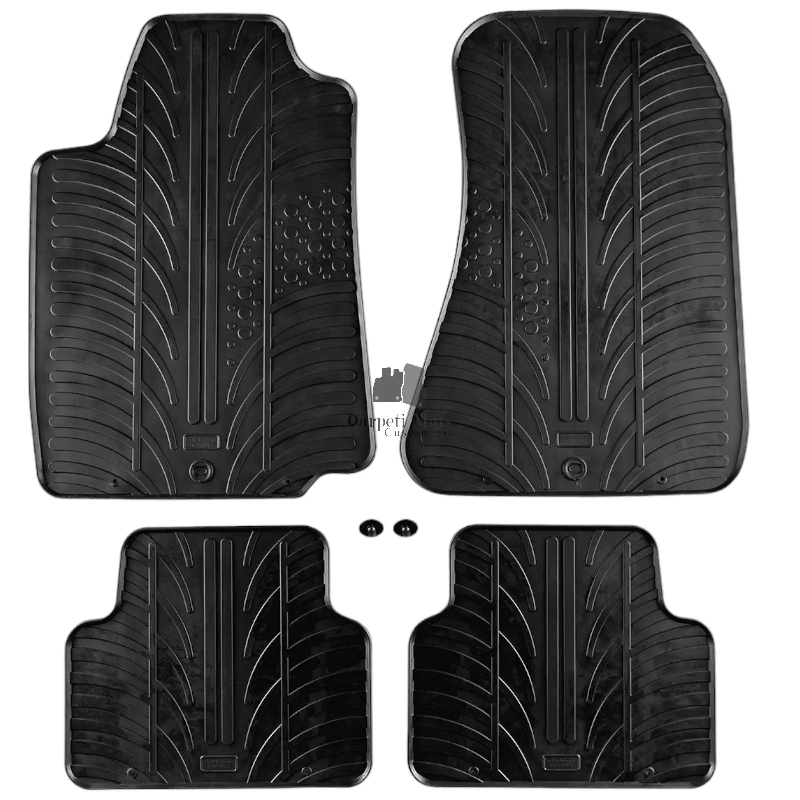Rubber Car Floor Mats For Alfa Romeo 159 All Weather Heavy Duty Rugs Auto Liners