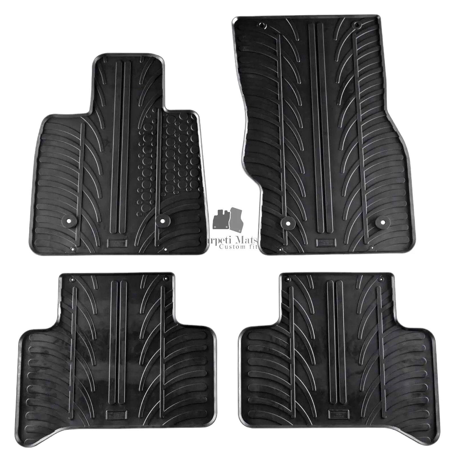 Rubber Car Floor Mats For Alfa Romeo Stelvio All Weather Heavy Duty Rugs Liners