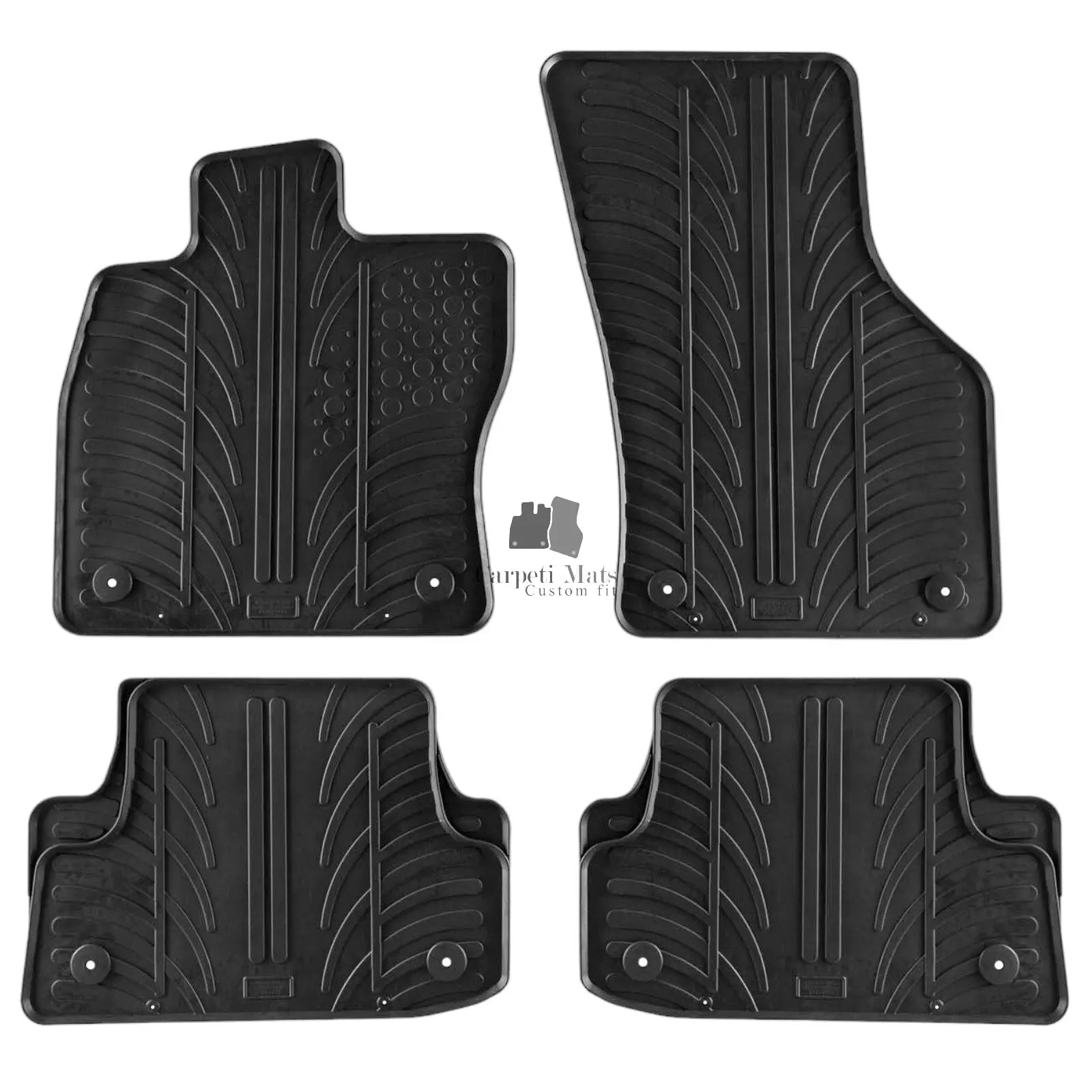 Rubber Car Floor Mats For Audi A3 S3 RS3 All Weather Heavy Duty Rugs Auto Liners