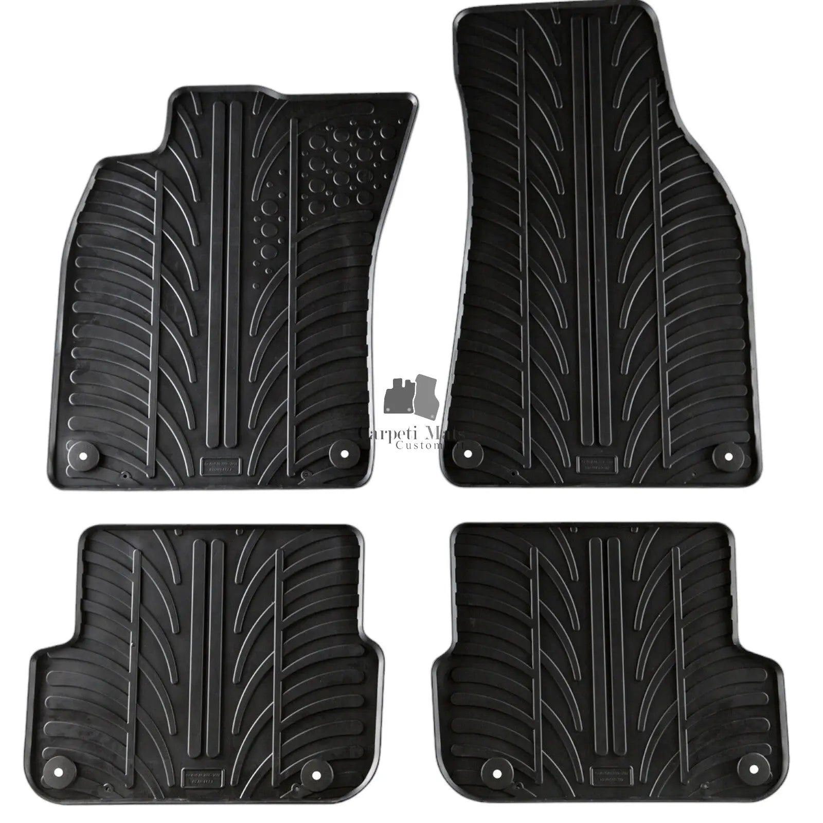 Rubber Car Floor Mats For Audi A6 S6 C6 All Weather Heavy Duty Rugs Auto Liners