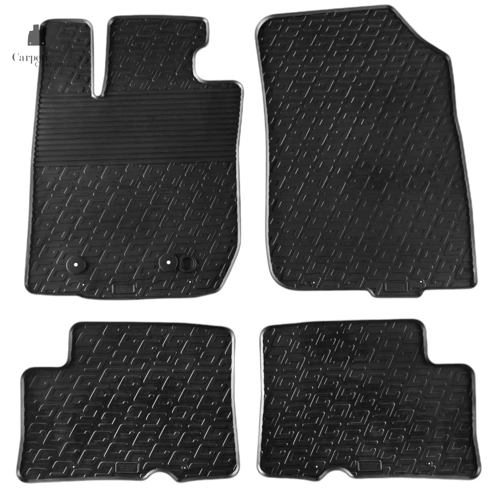 Rubber Car Floor Mats For Dacia Duster 4x4 All Weather Heavy Duty Auto Liners