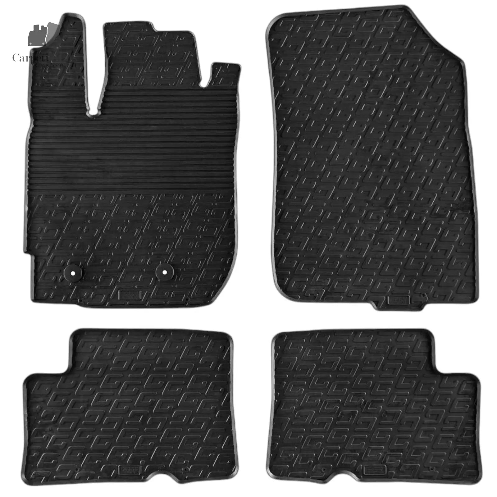 Rubber Car Floor Mats For Dacia Duster 4x4 Mk2 All Weather Heavy Duty Auto Liner