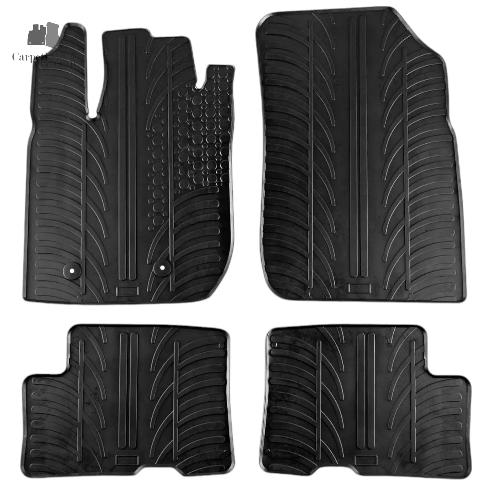 Rubber Car Floor Mats For Dacia Duster Mk3 All Weather Heavy Duty Auto Liners