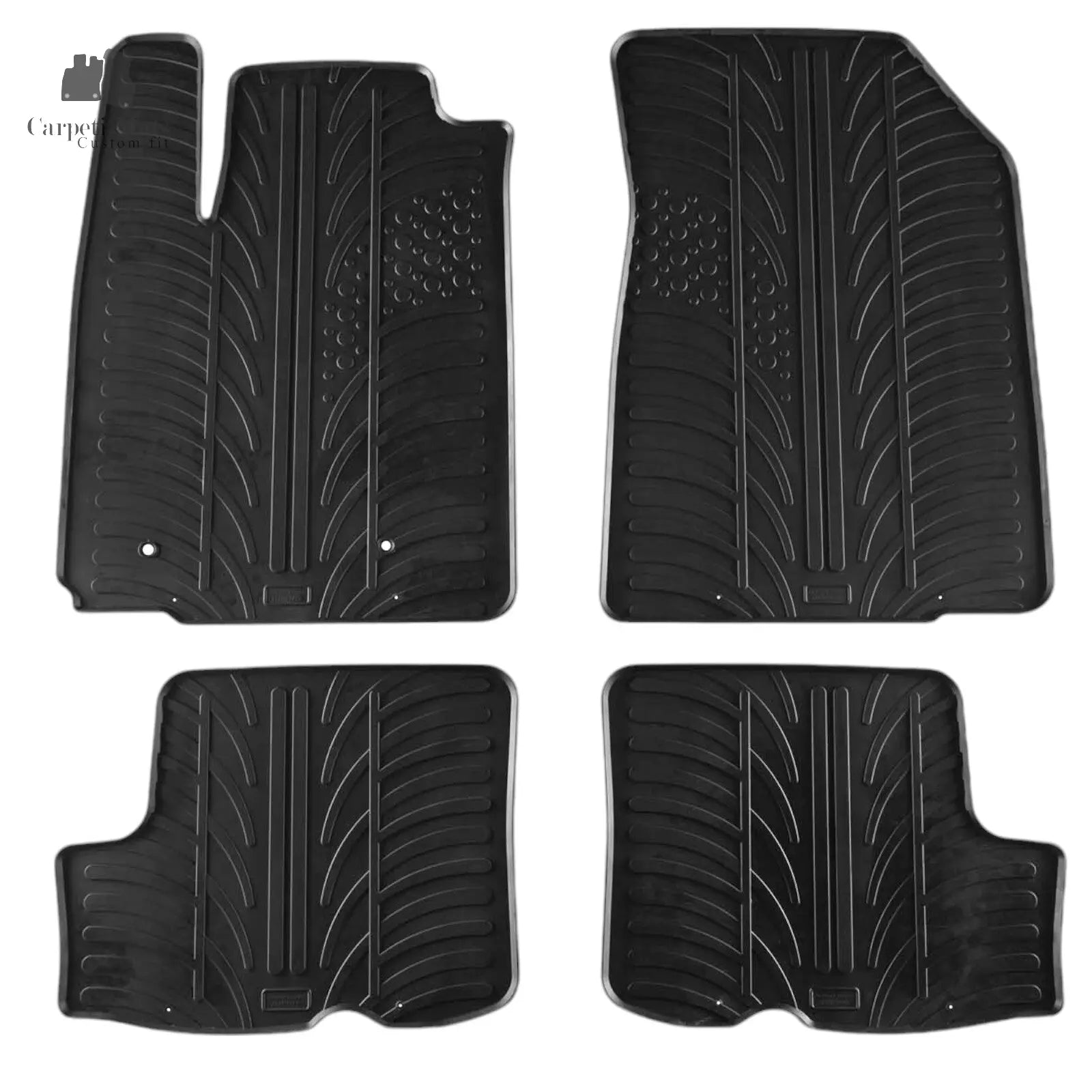 Rubber Car Floor Mats For Dacia Sandero All Weather Heavy Duty Rugs Auto Liners